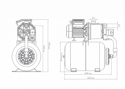 Насосная станция "Джамбо" 60/35Н-24  (3012)