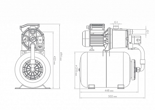 Насосная станция "Джамбо" 60/35Н-24  (3012)