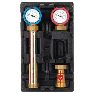 Группа насосная с прямым контуром 1" без насоса в теплоизоляции  (RDG-1001-002501) ROMMER