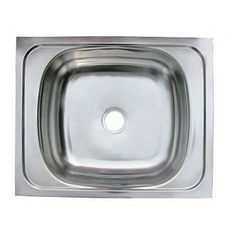 Мойка нерж накладная 40*50  0,4/130 ( Россия )