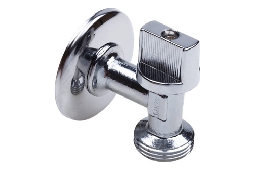 Кран угловой 1/2х3/4"  для СМ хром  AQUALINK