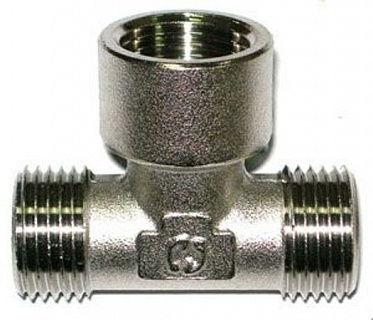 Тройник 1/2" ш/г/ш ник. GF (60/10) (SFT-0068-121212)