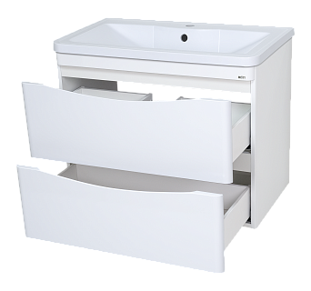 Комплект мебели 60 "Атлантик-60"  подвесная 2 ящ. глянцевая эмаль MISTY (ум.Аллегро-60)