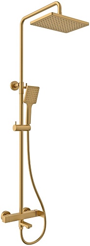 Душ. система KAISER Cube золото матовое (01582-3)