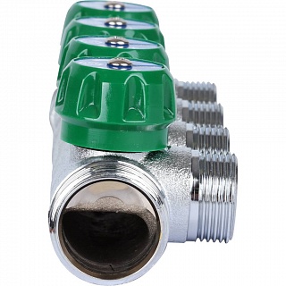 Коллектор регулирующий 1", 4 отвода 3/4 EK" (SMB-6850-013404 STOUT