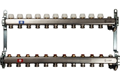 Коллектор 11-вых. нерж.ст. без расходомер. (SMS 0932 000011) STOUT  АКЦИЯ !!!