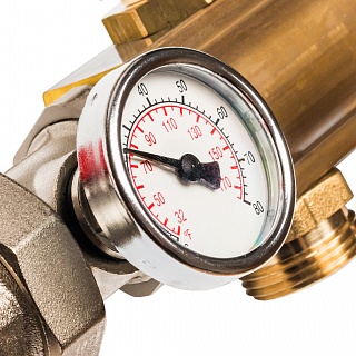 Коллектор 9-вых. латун.без расходомер. (SMB 0468 000009) STOUT