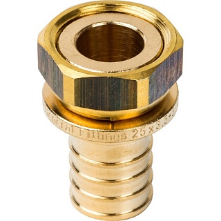 Переходник с накидной гайкой 25х3/4" (10/070) (SFA-0019-002534) STOUT