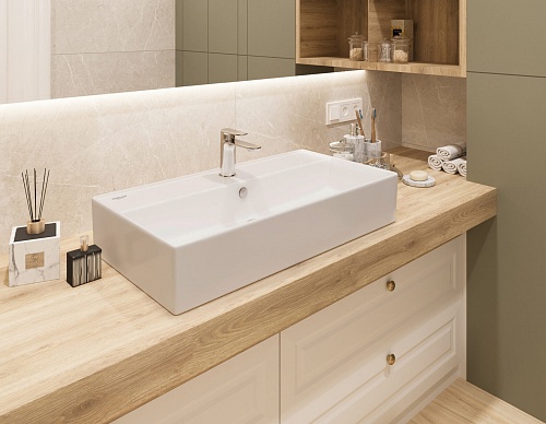 Умывальник накладной "Novel-80" бел. (Самара) 