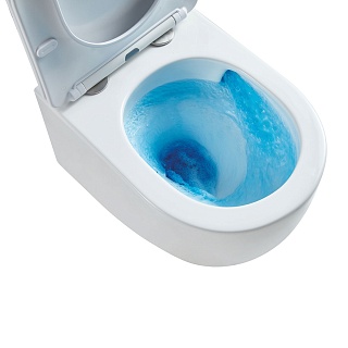 Унитаз подвесной безободковый Vincea "Globo" TORNADO белый сиденье slim м/л  VT1-52T 