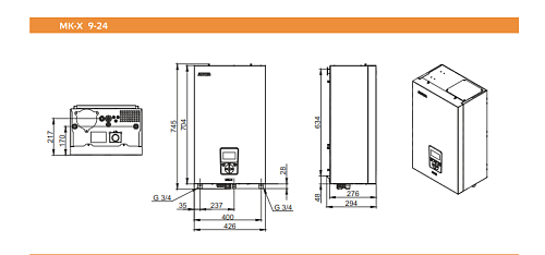 Котел электрический ZOTA MK-X -  15 ВЫГОДА!
