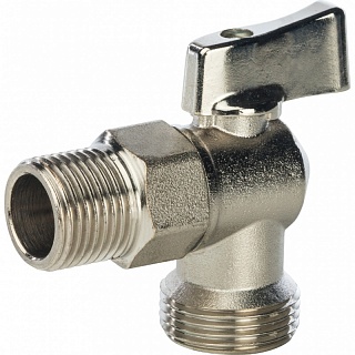 Кран шар. угл. для стиральных машин  1/2" х 3/4" (SVB-0023-001520) STOUT