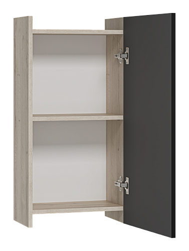 Шкаф подвесной 40 Поло универсальный дуб/антрацит  MISTY 