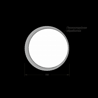 Зеркало 70 "ART Led-70" подсветка сенсор на зеркале Sanitа