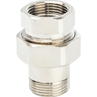 Американка  3/4" г/ш ник ПРЯМАЯ уплотнение под гайкой o-ring кольцо (50/10) SFT-0041-000034 STOUT