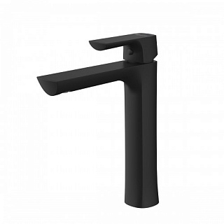 Смеситель д/умывальника "URSUS" (7209BL) высокий черный LEMARK ВЫГОДА!!