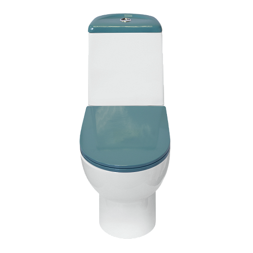 Унитаз-компакт "BESTComfort Бирюзовый " сиденье мультилифт (Самара) АКЦИЯ!
