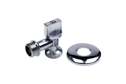 Кран угловой 1/2х3/4"  для СМ хром  AQUALINK