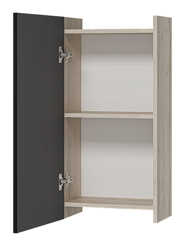 Шкаф подвесной 40 Поло универсальный дуб/антрацит  MISTY 