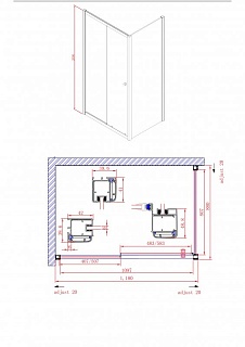 ДУШЕВОЙ УГОЛОК CEZARES ANIMA AH-1 120/90-C-Cr