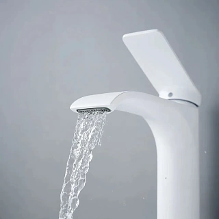 Смеситель д/раковины SHEVANIK белый мат. S4101C