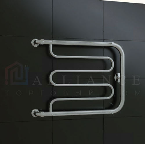 Полотенцесушитель  500х500  Фокстрот с полкой ТДА МП 1" АДВ