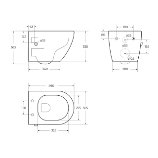   Belbagno "UNO"      BB3105CHR-BS/SC