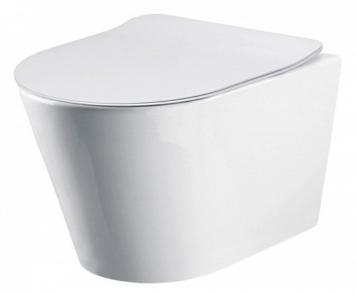 Унитаз подвесной Belbagno "FLAY-R" BB053CHR + BB2031SC 