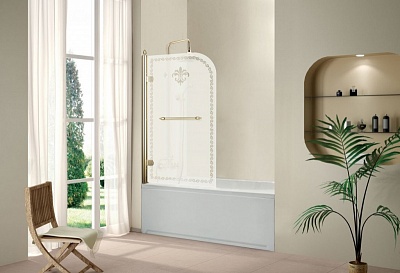 ДУШЕВАЯ ШТОРКА НА ВАННУ CEZARES RETRO A-V-1-80/145-CP-G-R