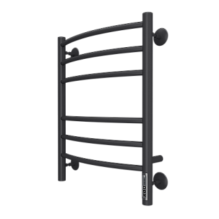Полотенцесушитель "Классик" 450х600 П6 КС электро черный матовый (RAL 9005) TERMINUS 