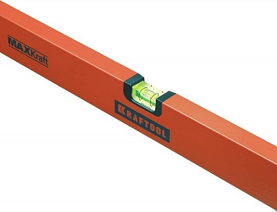 Уровень KRAFTOOL 600мм коробч.усил.,точность 0,5мм/м, 2 ампулы, 34577-060