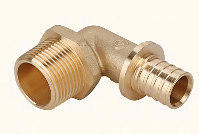 Угольник с нар. резьбой 16х1/2" латунь (10/120) (G1310.1604)  GAPPO