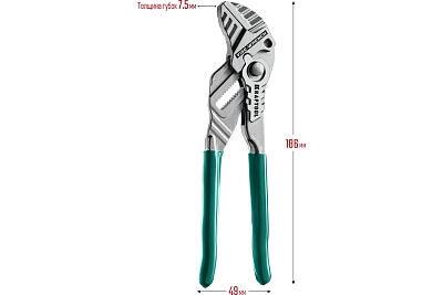 Клещи переставные-гаечный ключ Vise-Wrench, 180/36мм (1 7/16") KRAFTOOL 22063 ВЫГОДА