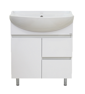 Комплект мебели 70 "Амур-70" напольная 1 дв.+2 ящ. белая MISTY (ум.Балтика,70)