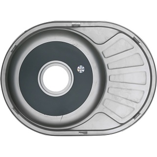 Мойка нерж врезная  MELANA 60х44  (0,6х180) универсальная с сифоном (12) 235 снято с производства