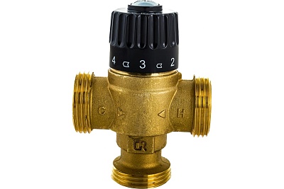 Клапан термостатический смесительный для систем отпления и ГВС G 1"НР 30-65С (SVM-0125-186525) STOUT