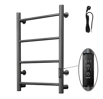 Полотенцесушитель "Аспект" 400х600 П4 электро с диммером Оружейная сталь ТРУГОР (Пэксп 1/6040 ор_стВГП)