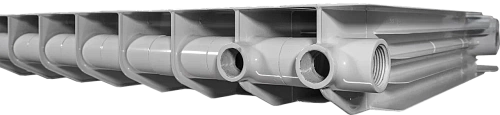 Радиатор бимет. VIENA 6 секций нижнее подключение 3/4" Левое RB 100-500-1.6 (178 Вт) 
