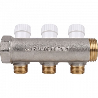 Коллектор распределительный 3/4 3 контура 1/2 (SMB 6851 341203) STOUT