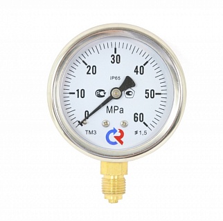 Манометр  0...25 bar (0...2,5МРа), ТМ-320Р.00 (63мм, G 1/4, кл. точ.1,5) (с глицерином) (РОСМА) (6692)