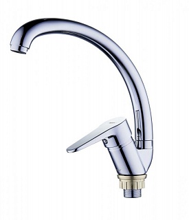 Смеситель д/кухни G-lauf (NUD4-A045/A146/PUD-4045/4146) ф35 одноручковый высокий излив , креп.гайка