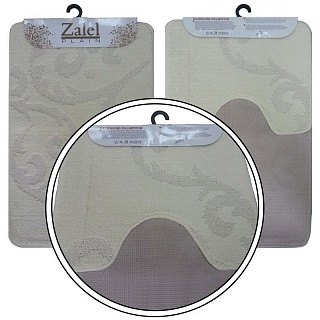 Коврик для ванной "CLASSIC" квадраты 55х90см бежевый 00290