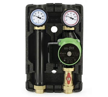 Насосная группа прямая DN25, с насосом , Uni-Fitt SCP 25/60 180, в теплоизоляци(490S2500) "Uni-Fitt"