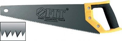 Ножовка  по дереву, средний каленый зуб 400мм, 7TPI Профи FIT 40440