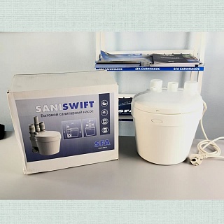 Насос санитарный SANISWIFT стир.маш+ 2 умывальника (t max= 65 C) 4м↑40м → 0,4кВт SFA