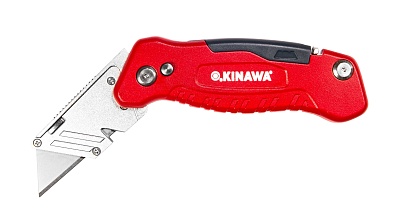 Нож  OKINAWA SNAP PLUS складной, трапецевидное лезвие, с отверткой(2408)