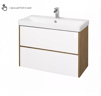 Комплект мебели 90 "Сканди-90" белый/дуб рустикальный АКВАТОН (ум.Адриана-90)