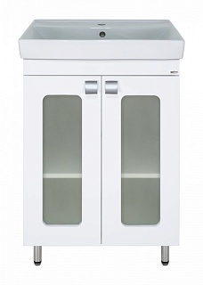 Комплект мебели 60 "Урал-60" напольная 2 дв., стекло MISTY (ум.Экокерама 0118 QUATTRO-60)