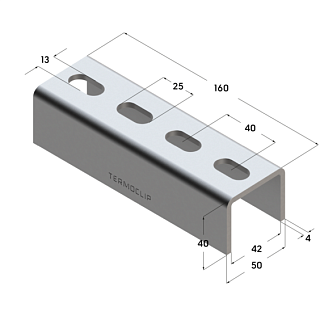 Соединитель профиля седельный TSP SC 41 4F4  (20 шт/кор) (09248001)