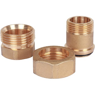 Американка  3/4" г/ш ЛАТ уплотнение под гайкой o-ring кольцо (50/10) SFT-0040-000034 STOUT